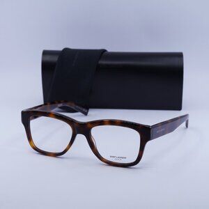 Saint Laurent SL677 003 Square Eyeglasses 54mm – Havana